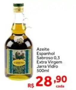Shibata Supermercados Azeite Espanhol Sabroso 0,3 Extra Virgem Jarra Vidro oferta