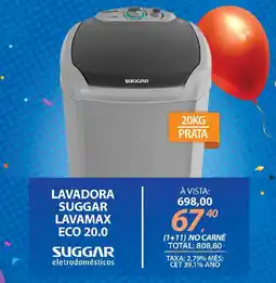 Lojas Cem Lavadora suggar lavamax eco 20.0 oferta