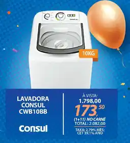 Lojas Cem Lavadora consul cwb10bb oferta