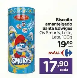 Carrefour Biscoito amanteigado Santa Edwiges Os Smurfs oferta