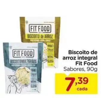 Biscoito de arroz integral Fit Food
