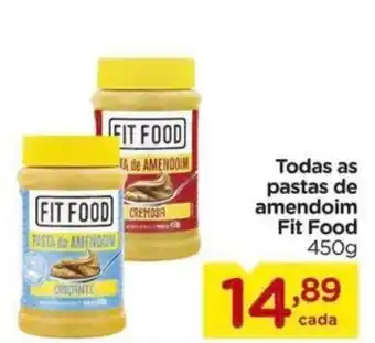 Pasta de amendoim fit food