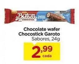 Carrefour Chocolate wafer Chocostick Garoto Sabores oferta