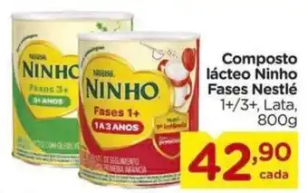 Carrefour Composto lácteo Ninho Fases Nestlé oferta