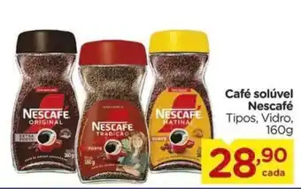 Carrefour Café solúvel Nescafé Tipos oferta
