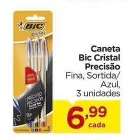 Carrefour Caneta Bic Cristal Precisão Fina, Sortida/ Azul oferta
