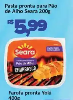 Supermercados Savegnago Pasta pronta para Pão de Alho Seara oferta