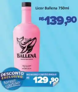 Supermercados Savegnago Licor ballena oferta
