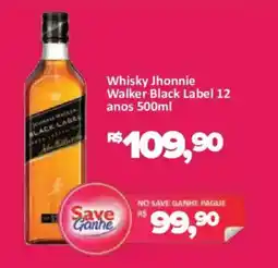Supermercados Savegnago Whisky Jhonnie Walker Black Label 12 anos oferta