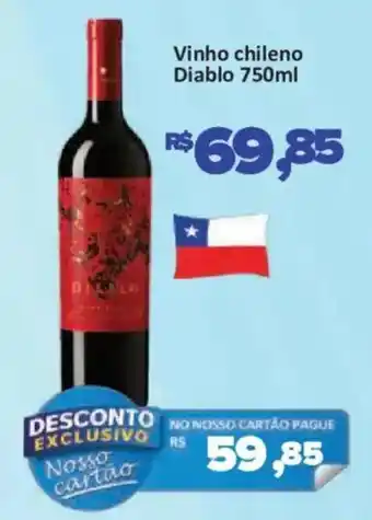 Supermercados Savegnago Vinho chileno Diablo oferta