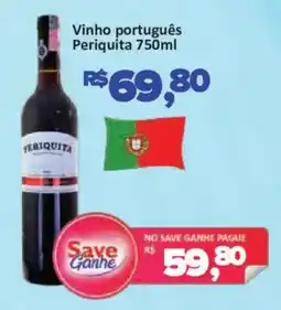 Supermercados Savegnago Vinho português Periquita oferta