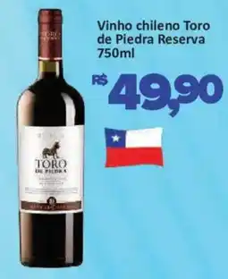 Supermercados Savegnago Vinho chileno Toro de Piedra Reserva oferta