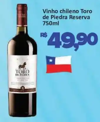 Supermercados Savegnago Vinho chileno Toro de Piedra Reserva oferta