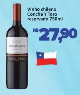Supermercados Savegnago Vinho chileno Concha Y Toro reservado oferta