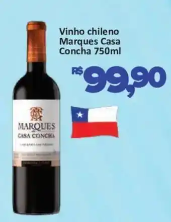 Supermercados Savegnago Vinho chileno Marques Casa Concha oferta