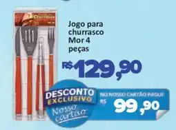 Supermercados Savegnago Jogo para churrasco Mor 4 peças oferta