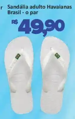 Supermercados Savegnago Sandália adulto Havaianas Brasil oferta