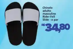 Supermercados Savegnago Chinelo adulto masculino rider fell slide oferta