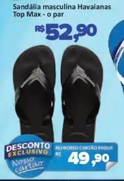 Supermercados Savegnago Sandália masculina Havaianas Top Max - o par oferta