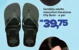 Supermercados Savegnago Sandália adulto masculina Havaianas City Basic - o par oferta