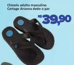 Supermercados Savegnago Chinelo adulto masculino Cartago Arizona dedo o par oferta