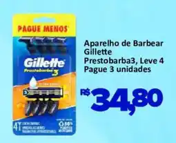 Supermercados Savegnago Aparelho de Barbear Gillette Prestobarba3 oferta