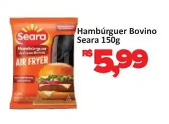 Supermercados Savegnago Hambúrguer bovino seara oferta
