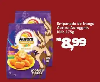 Supermercados Savegnago Empanado de frango Aurora Auroggets Kids oferta