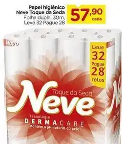 Carrefour Neve - papel higiênico toque da seda oferta