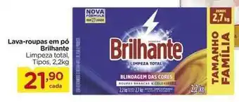 Carrefour Brilhante - lava-roupas em pó oferta