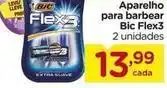 Carrefour Bic - aparelho para barbear flex3 oferta