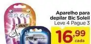 Carrefour Bic - aparelho para depilar soleil oferta