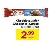 Carrefour Garoto - chocolate wafer chocostick oferta
