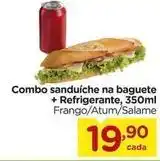 Carrefour Combo sanduíche na baguete + refrigerante, 350ml oferta