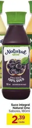 Carrefour Natural one - suco integral oferta