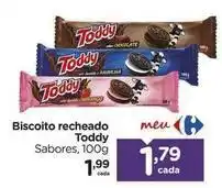 Carrefour Toddy - biscoito recheado oferta
