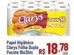 Max Atacadista Pacote - papel higiênico clarys folha dupla oferta