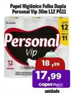Copercana Papel Higiênico Folha Dupla Personal Vip oferta