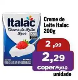 Copercana Creme de Leite Italac oferta