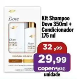 Copercana Kit Shampoo Dove 350ml + Condicionador 175 ml oferta