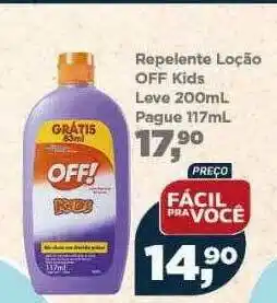 Repelente Loção Off Kids Leve Pague