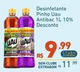 Extrabom Supermercados Desinfetante Pinho Uau Antibac 1L oferta