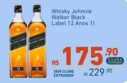 Extrabom Supermercados Whisky Johnnie Walker Black Label 12 Anos 1l oferta
