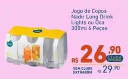Extrabom Supermercados Jogo de Copos Nadir Long Drink Lights ou Oca oferta
