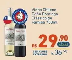 Extrabom Supermercados Vinho Chileno Doña Dominga Clássico de Família oferta
