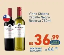 Extrabom Supermercados Vinho Chileno Caballo Negro Reserva oferta