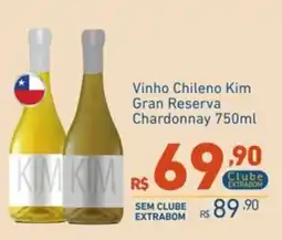 Extrabom Supermercados Vinho chileno kim gran reserva chardonnay oferta