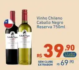Extrabom Supermercados Vinho Chileno Caballo Negro Reserva oferta