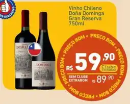 Extrabom Supermercados Vinho Chileno Doña Dominga Gran Reserva oferta