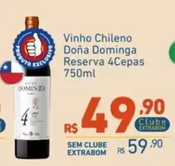 Extrabom Supermercados Vinho chileno doña dominga reserva 4cepas oferta
